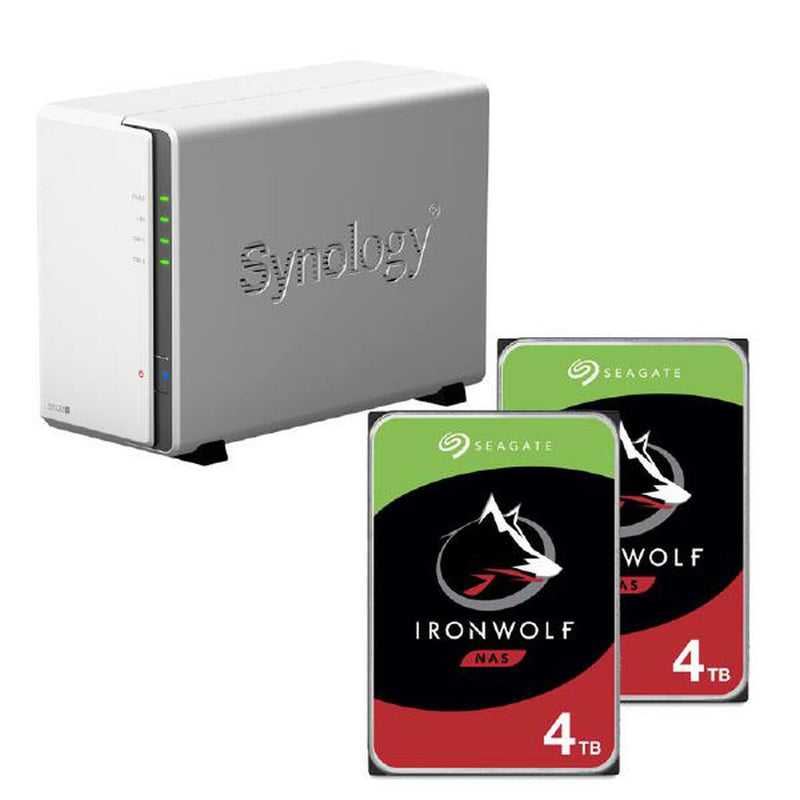 SYNOLOGY XNAS Bundle - Synology DS220J x 1 + 2 x ST4000VN008 - Bundle and Be Merry !!