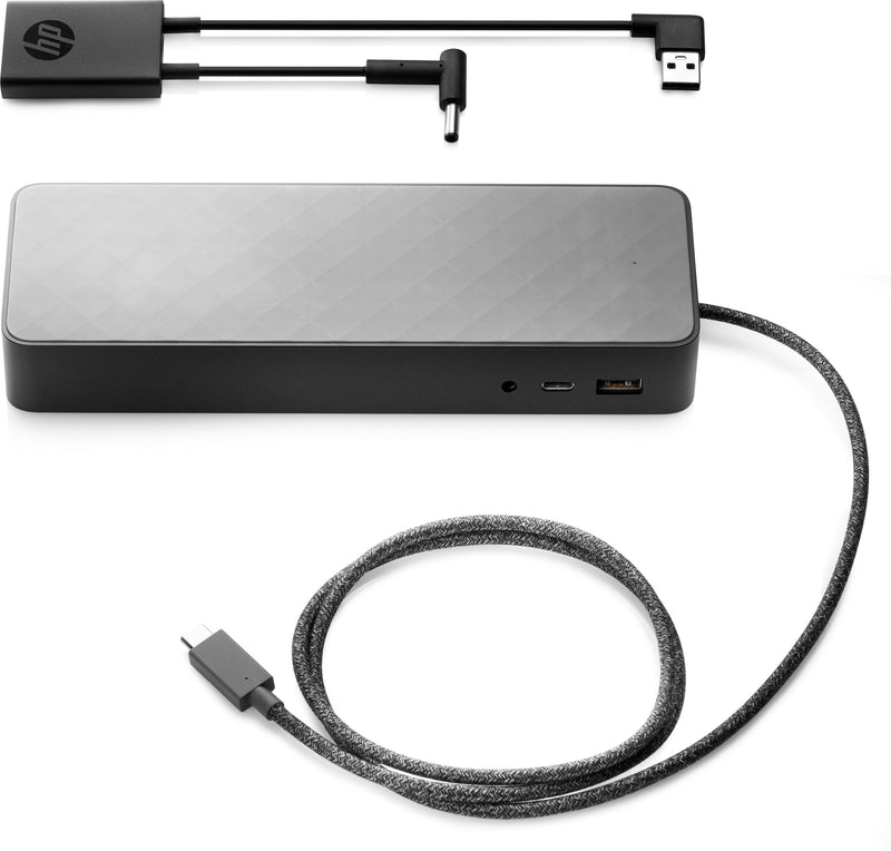 HP USB-C Universal Dock with 4.5 mm and USB Dock Adapter Wired USB 3.2 Gen 1 (3.1 Gen 1) Type-C Black